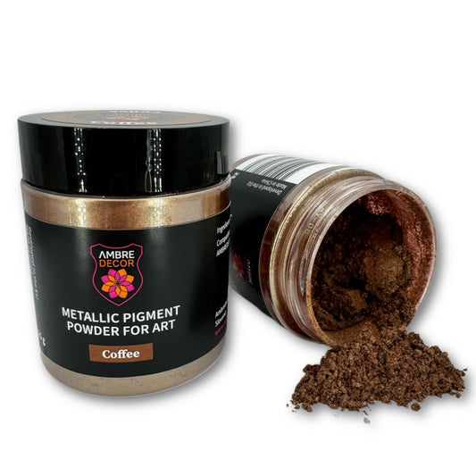 pearlescent metallic pigment for resin art deep casting decoupage laminating high quality ambredecor gold black pearl blackish green bronze brown chestnut cobalt blue cambridge coffee