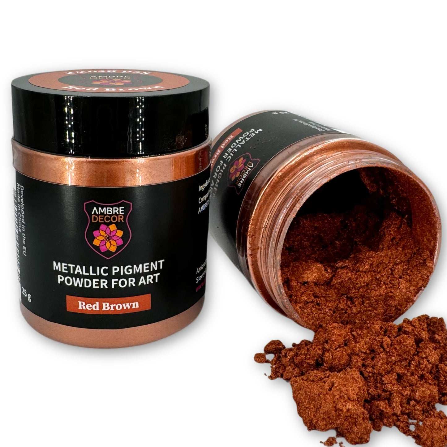 pearlescent metallic pigment for resin art deep casting decoupage laminating high quality ambredecor gold black pearl blackish green bronze brown chestnut cobalt blue cambridge coffee copper iridescent violet irradiant white jungle green light grey luster magic blue nacarat orange pink olive yellow red