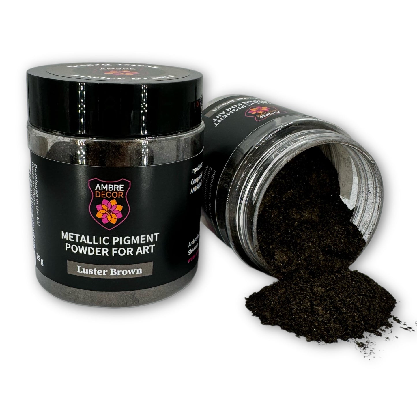 pearlescent metallic pigment for resin art deep casting decoupage laminating high quality ambredecor gold black pearl blackish green bronze brown chestnut cobalt blue cambridge coffee copper iridescent violet irradiant white jungle green light grey cluster