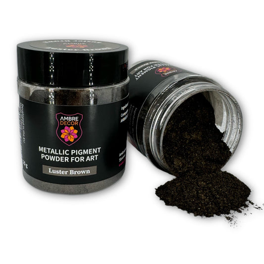 pearlescent metallic pigment for resin art deep casting decoupage laminating high quality ambredecor gold black pearl blackish green bronze brown chestnut cobalt blue cambridge coffee copper iridescent violet irradiant white jungle green light grey cluster