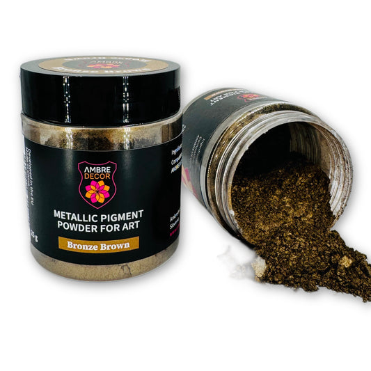 pearlescent metallic pigment for resin art deep casting decoupage laminating high quality ambredecor gold black pearl blackish green bronze brown