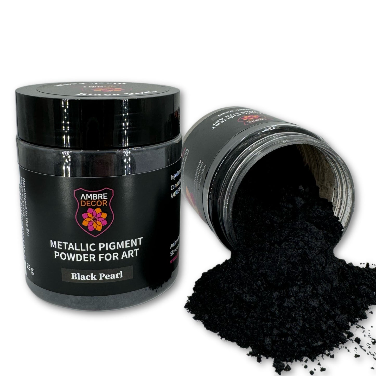 pearlescent metallic pigment for resin art deep casting decoupage laminating high quality ambredecor gold black pearl