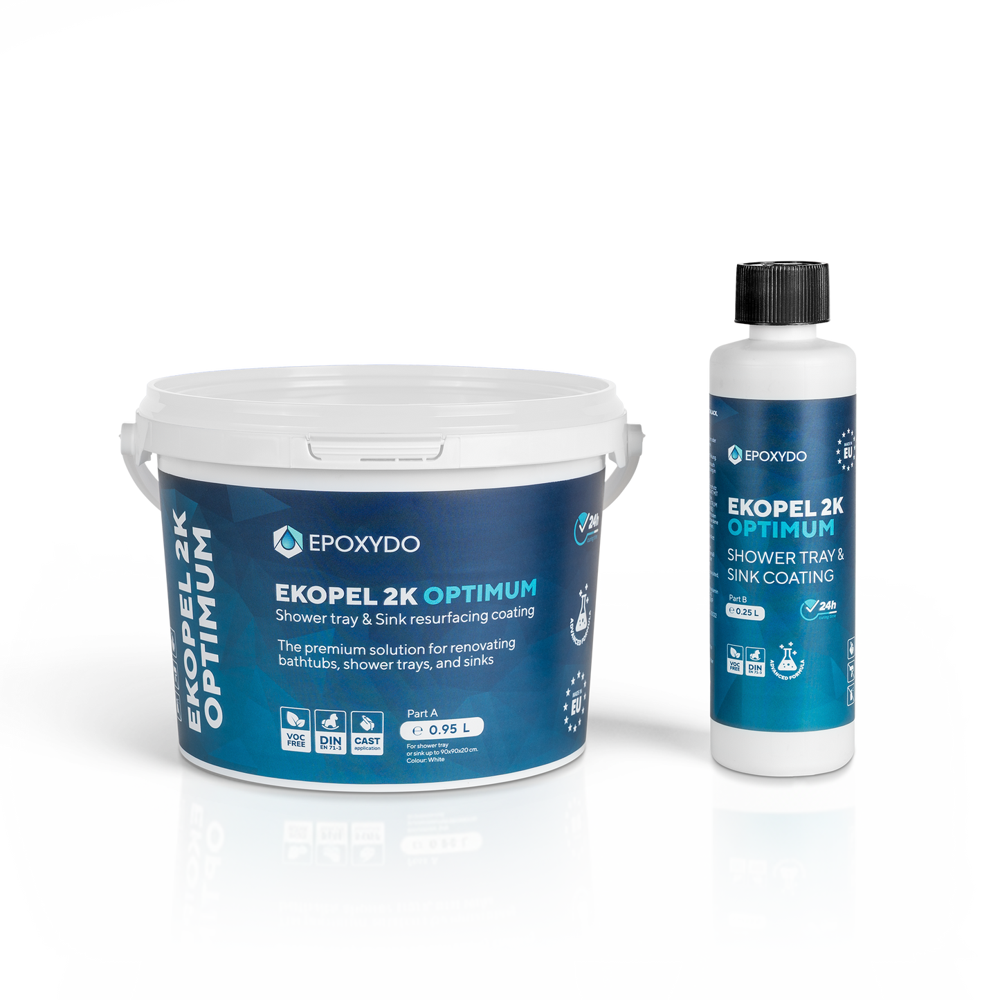 EKOPEL 2K Optimum shower tray resurfacing set