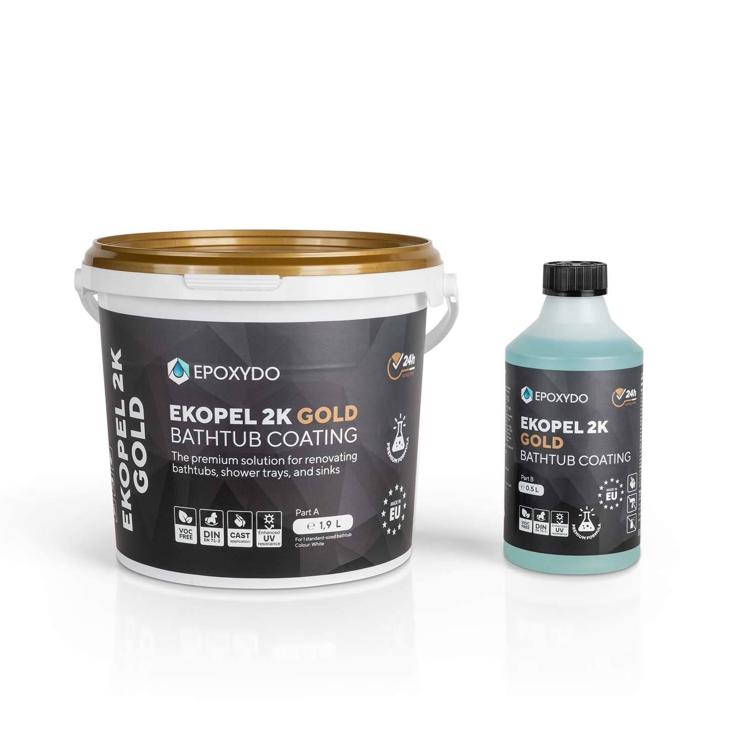EKOPEL 2K GOLD bathtub resurfacing set